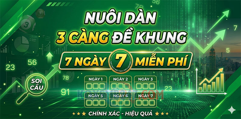 Nuôi dàn 3 càng đề khung 7 ngày